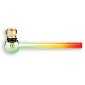 Rasta Pipe - Glass pipe reggae - 12cm (Pipe8550)