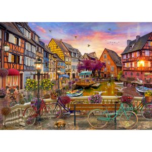 Cycling At Colmar (1000 Piece Puzzle)