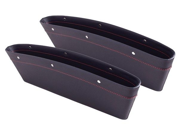 2-Piece Car Seat Gap Organiser - black (P2548B)