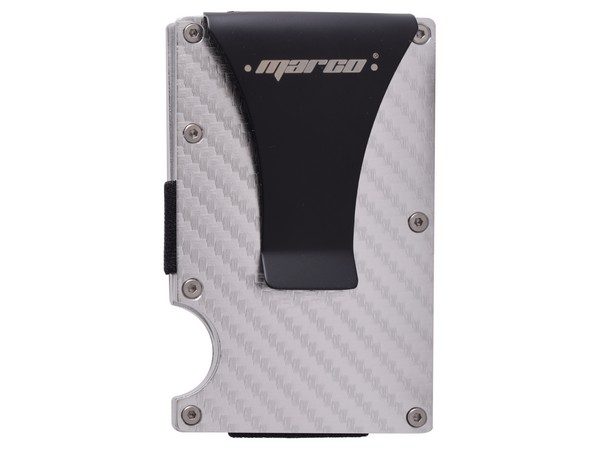 RFID Card Holder and Money Clip - silver (P2547S)