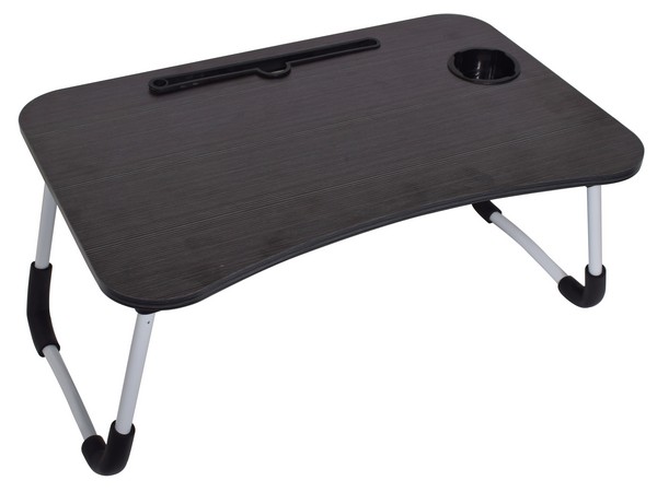 Foldable Laptop Table and Serving Tray - dark brown (P2551B)