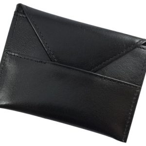 Vitello Leather business card holder - black (6613)