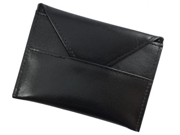Vitello Leather business card holder - black (6613)