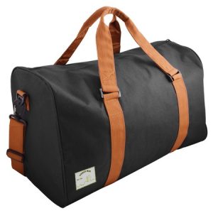 Urban Man Flex Canvas Weekender - black/tan (UG006B)