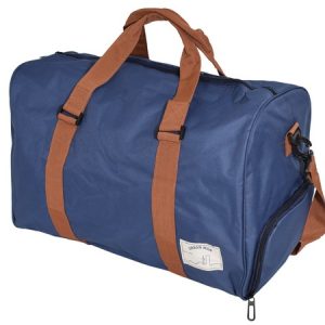Urban Man Flex Canvas Weekender - navy/tan (UG006E)