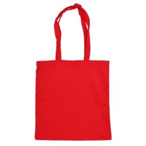 140g Cotton Tote Bag - red (BAG143R)