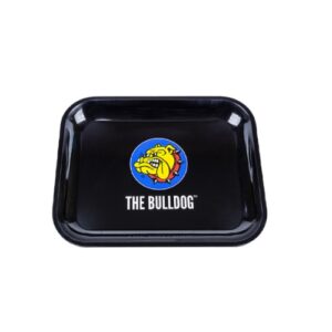 Bulldog Rolling Tray - Black - Medium, Large Logo (27.5cm) (BRTM02)