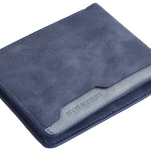 Urban Man Easton Cutout Detail PU Wallet - navy blue (UGW803E)