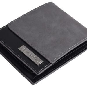 Urban Man Quinn Double Layer PU Wallet - black/grey (UGW802Bh)