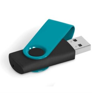 Axis Gyro Memory Stick - 32GB - black/turquoise (AM-622)