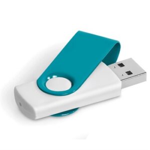 Axis Gyro Memory Stick - 32GB - white/turquoise (AM-623)