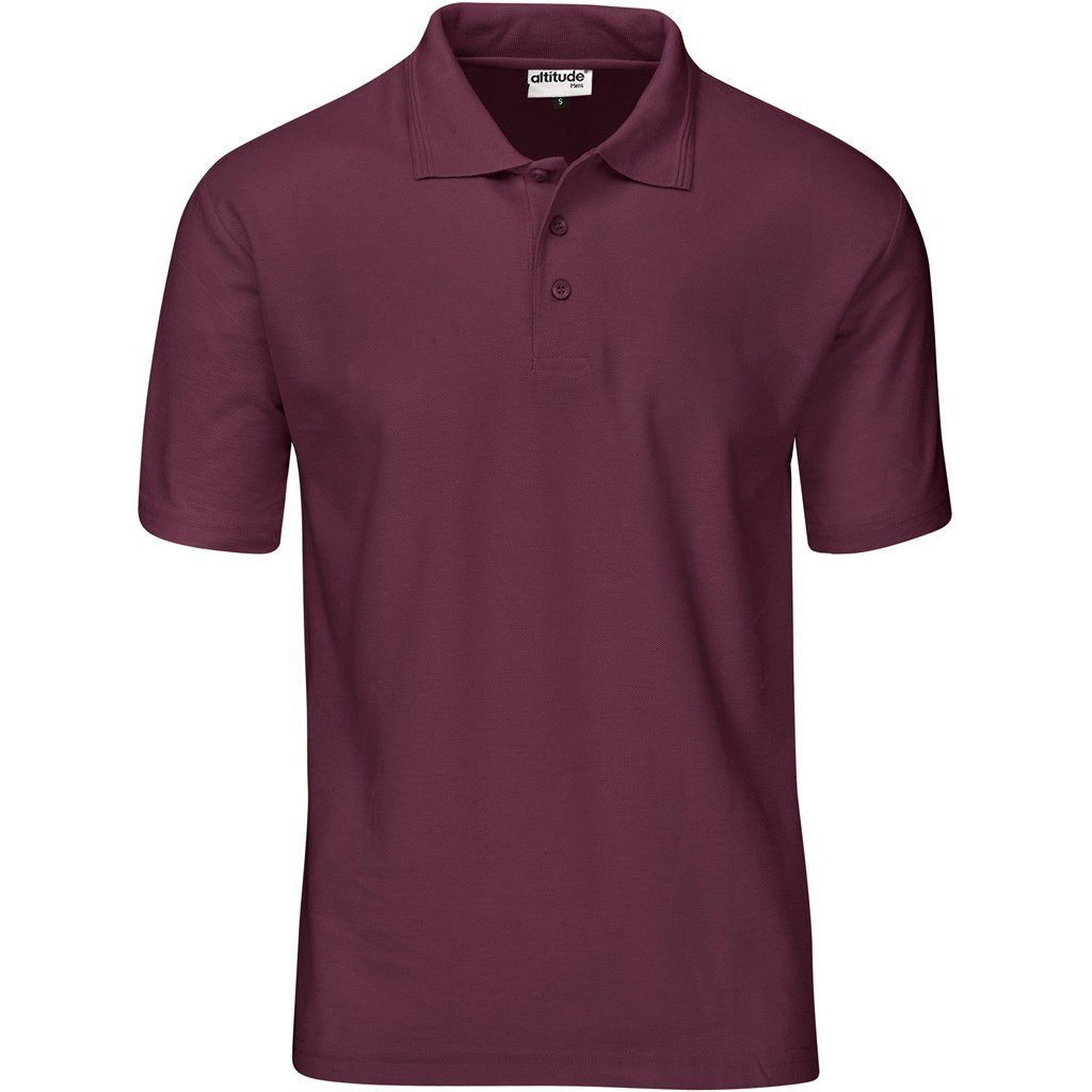 Altitude Basic Pique Kids golfer - dark red