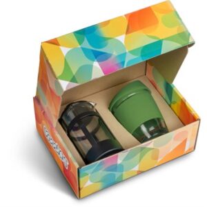 Kooshty Kupper Set With Black Plunger - Green