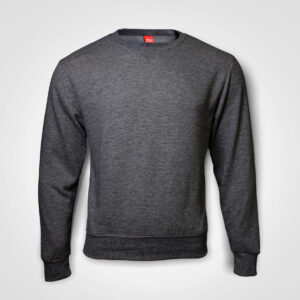 Basic Crew Neck Sweater - dark melange