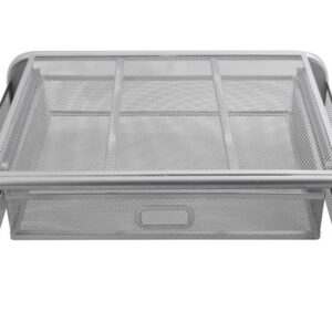 Computer Raised Monitor Stand and Draw Organiser - silver (P2564S)