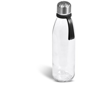 Kooshty Loopy Glass Water Bottle - 650ml (Koosh-9200) - black