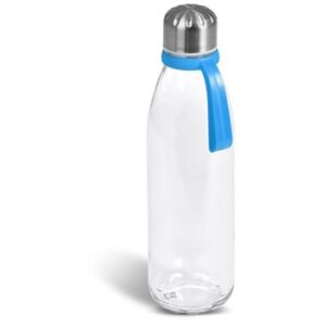 Kooshty Loopy Glass Water Bottle - 650ml (Koosh-9200) - cyan