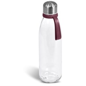 Kooshty Loopy Glass Water Bottle - 650ml (Koosh-9200) - maroon