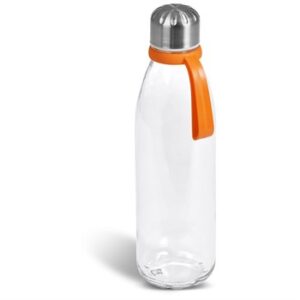 Kooshty Loopy Glass Water Bottle - 650ml (Koosh-9200) - orange