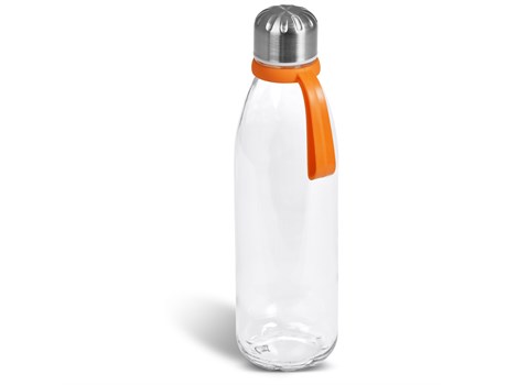 Kooshty Loopy Glass Water Bottle - 650ml (Koosh-9200) - orange