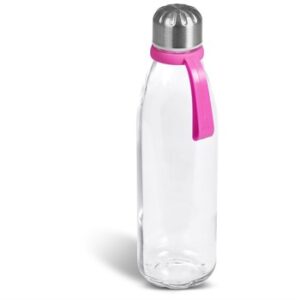 Kooshty Loopy Glass Water Bottle - 650ml (Koosh-9200) - pink