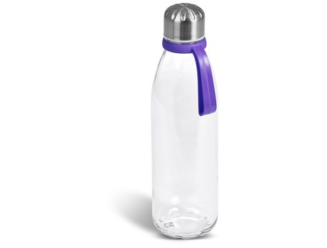 Kooshty Loopy Glass Water Bottle - 650ml (Koosh-9200) - purple