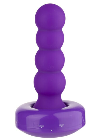 Flexible Ribbed Vibrating Butt Plug (4.5 Inch)