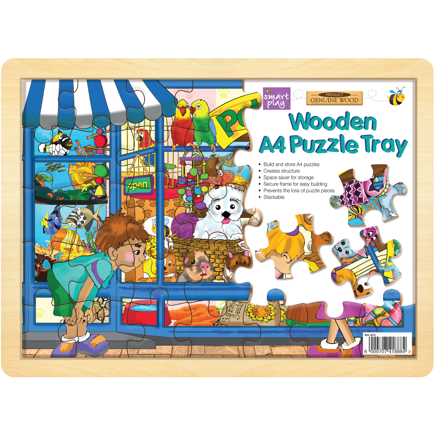 Wooden A4 Puzzle Tray (RGS2055)