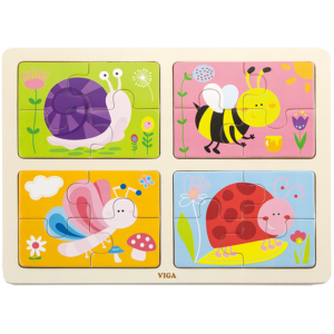 4-In-1 Puzzle Tray - Insects (RGS50189)