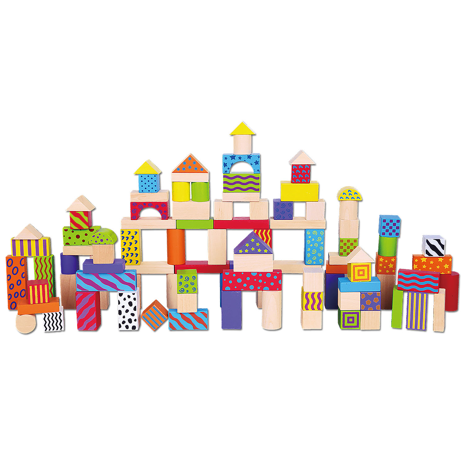 Building Blocks With Patterns 100pc (RGS59696)