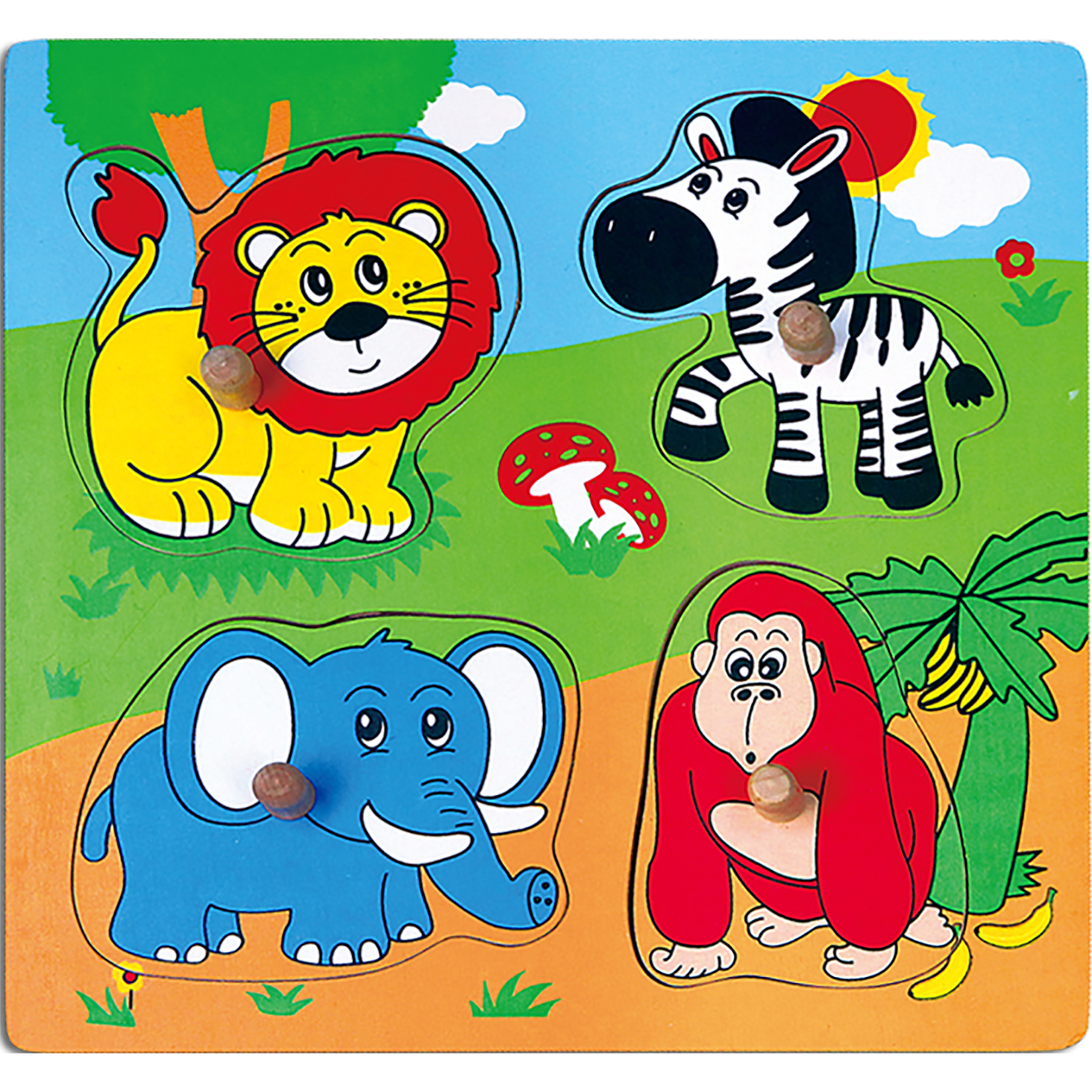 Flat Puzzle - Wild Animals (RGS59563)