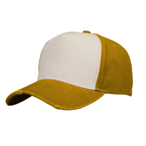 Pigment Washed 5 Panel Cap - mustard/stone (F21500)