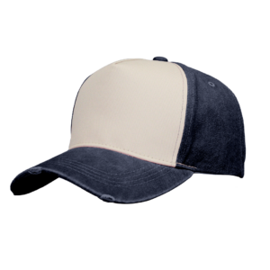 Pigment Washed 5 Panel Cap - navy/stone (F21500)