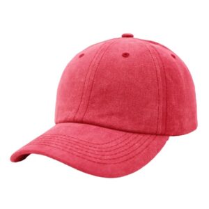 Promo Washed 6 Panel Cap - red (C21606)