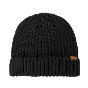Rib Knit Cuffed Beanie - charcoal (B2200)