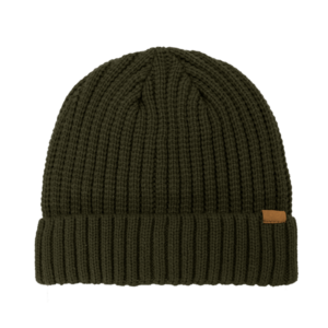 Rib Knit Cuffed Beanie - olive (B2200)