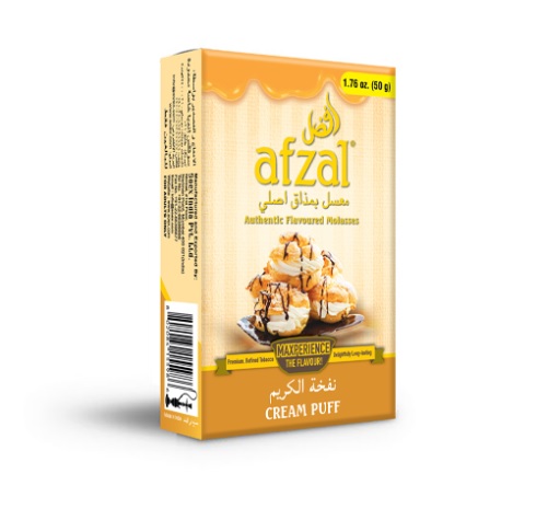 Hubbly Bubbly Afzal Molasses: Cream Puff (10x50g)