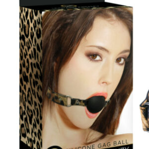 Leopard Frenzy Silicone Ball Gag