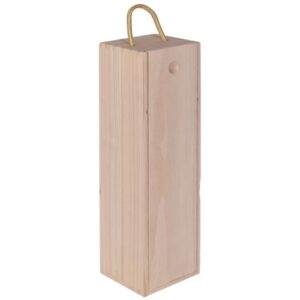 Pine Wine Bottle Box (P2579)