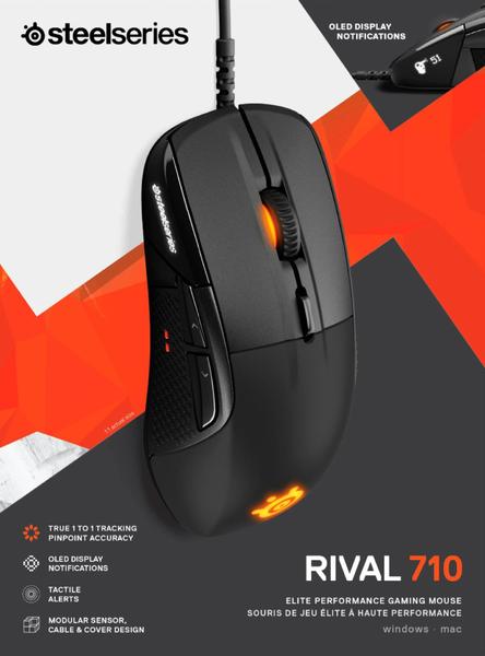 SteelSeries Rival 710 RGB Wired Optical Gaming Mouse (62334)