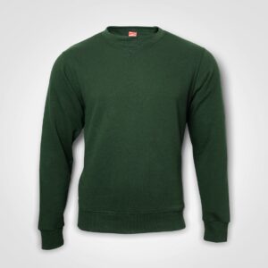 Basic Crew Neck Sweater - bottle green