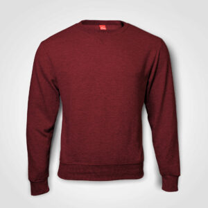 Basic Crew Neck Sweater - burgundy