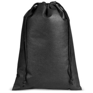 Quando Non-Woven Drawstring Pouch - black (Bag-4751)