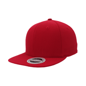 Youth Uflex Snapback Flat Peak Cap - red (KU15606)