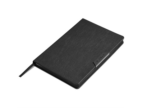 Alex Varga Onassis A5 Hard Cover Notebook - gun metal (AV-149)