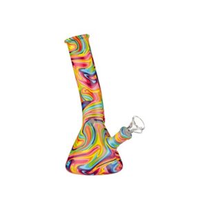 Glass Bong - Kaleidoscope Ice Catcher Bong - 19.5cm (Bong073)