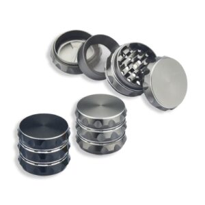 Tobacco Grinder - 4pc Aluminium - Assorted (TBGR034)