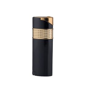 Eurojet Lighter - Black with Gold Band (Ligh065)