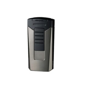 Eurojet Lighter - Gun Metal Double Jet Flame (Ligh071)
