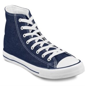 Altitude Unisex Retro High Top Canvas Sneaker - blue